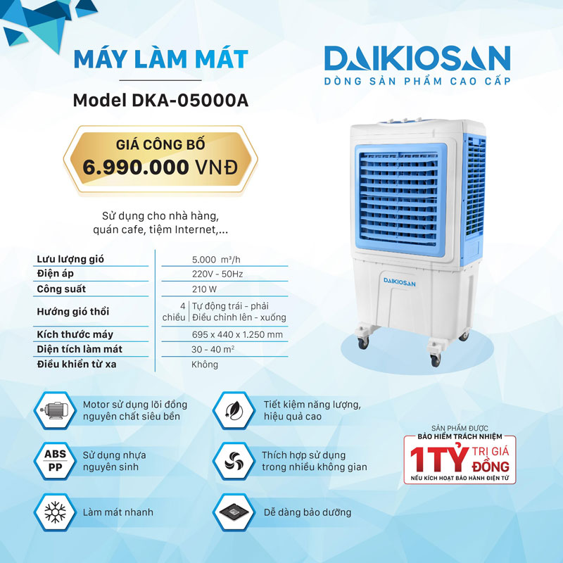 Máy làm mát không khí DaikioSan DKA-05000A