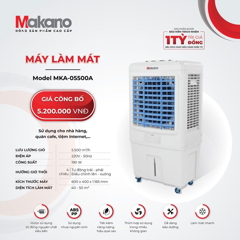 Máy làm mát không khí Makano MKA-05500A