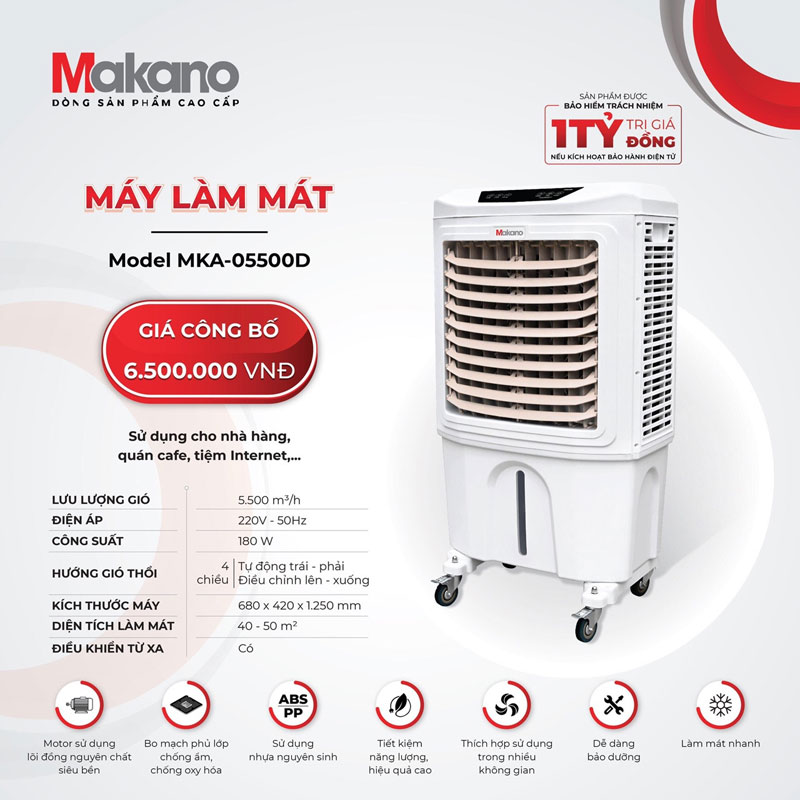 Máy làm mát không khí Makano MKA-05500D