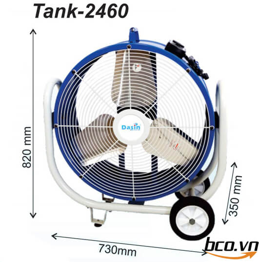 Quạt di động công nghiệp Dasin TANK-2460