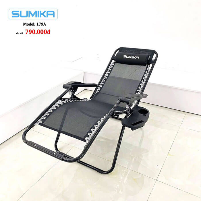 Ghế xếp thư giãn Sumika 179A - Khóa kim loại
