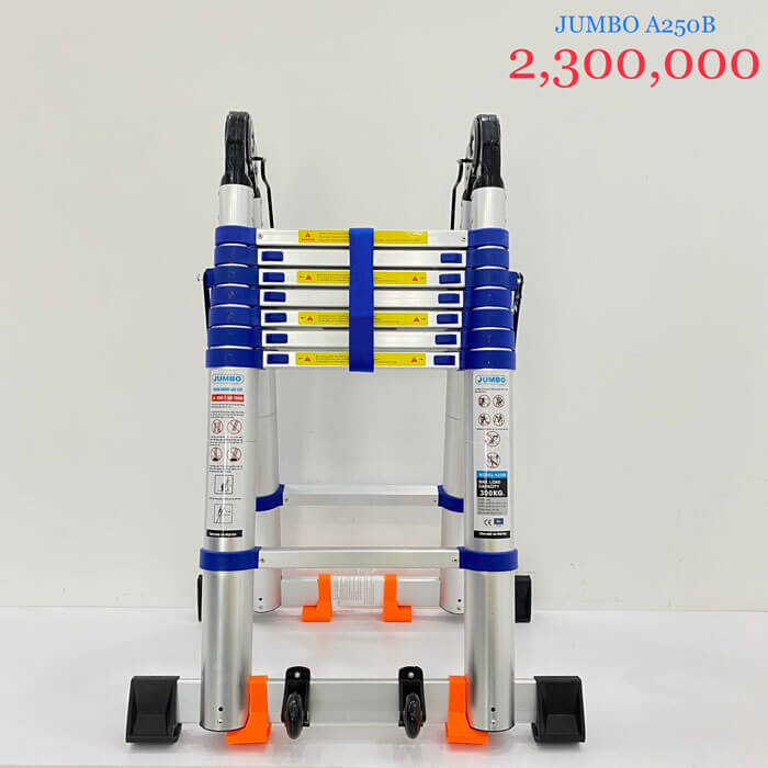 Thang nhôm rút gọn chữ A cao cấp Jumbo A250B