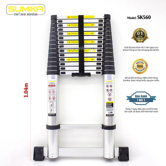 Thang đơn nhôm Sumika SK560 (Màu đen - 5.6m)
