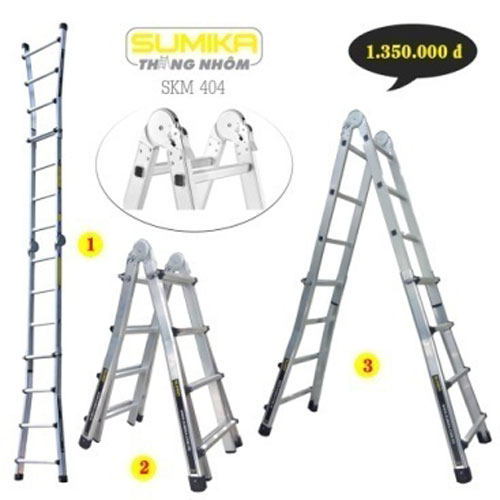 Thang nhôm chữ A mở rộng Sumika SKM 405