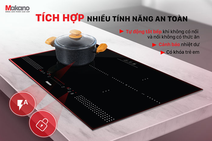 Bếp từ đôi Makano MKT-200002